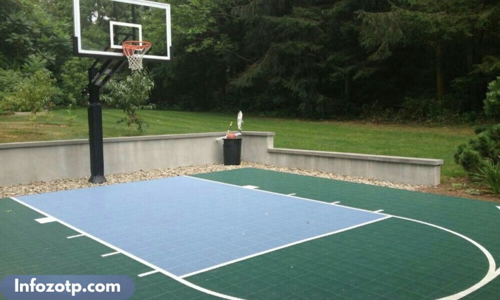 _A Basketball Court Half Section