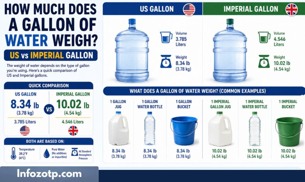 How Much Does a Gallon of Water Weigh US vs Imperial Gallon