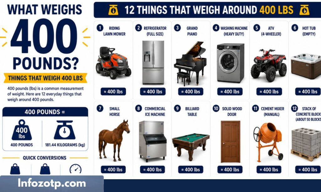 What Weighs 400 Pounds Things That Weigh 400 Lbs