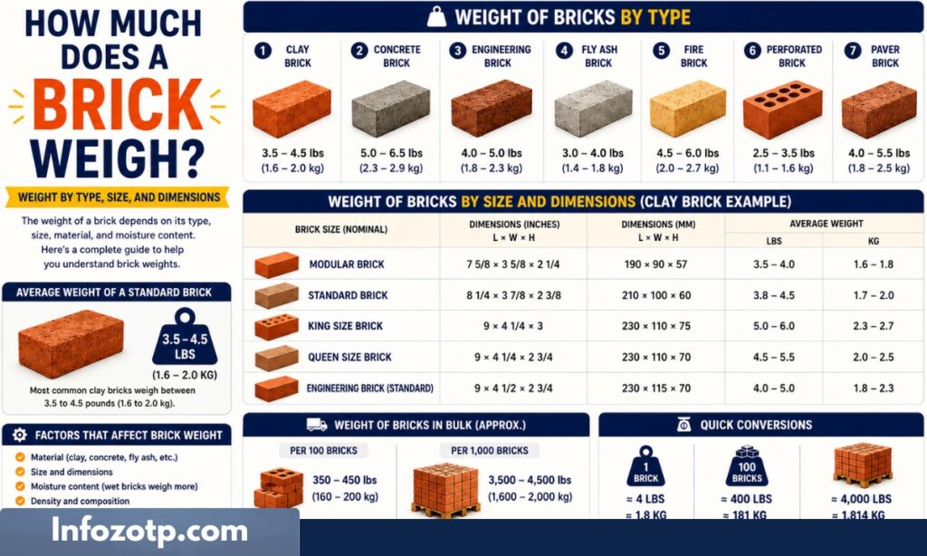 How Much Does a Brick Weigh